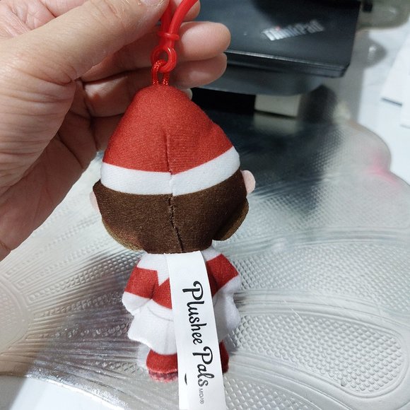 Plushee Pals Mini Clips Girl Blue Eyed Super Cute Festive Holiday Cuties - Picture 3 of 4